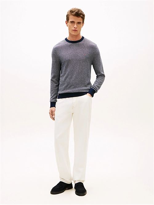 pima ctn cash herringbone crew TOMMY HILFIGER | MW0MW4131900A4